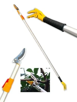 ACD & SHOP BR&CO Forbice Telescopica 1,5 mt Raccogli Frutta Asta Bricolage Fai da Te Lavoro Campi