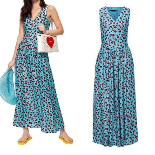 Love Moschino leopard print maxi dress 