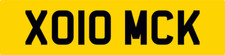X MICK MACK MICHAEL MIK MK COOL NUMBER THEME PRIVATE REGISTRATION PLATE XO10 MCK