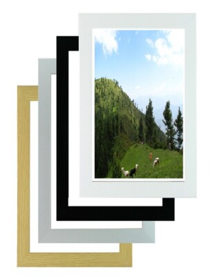 Holz Bilderrahmen Bilderrahmen Glas Posterrahmen viele Größen & Farben 