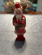 Vintage 4 Irwin Standing Celluloid Santa