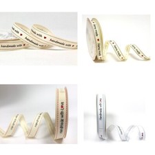 Home Made handmade baked baking craft ribbon message - per metre