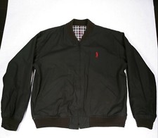IZOD Women's Full Zip Black - Plaid Reversible Cotton Golf Jacket Size S