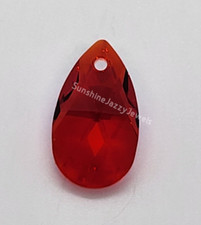 Swarovski Crystal Light Siam Shimmer 22mm Pear 6106 Pendant; Red