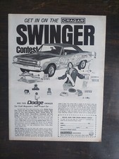 Vintage 1969 Crager Wheels Dodge Swinger Full Page Original Ad 1223 Vintage 1969 Crager Wheels Dodge Swinger Full Page Original Ad 1223
