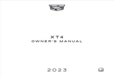 2023 Cadillac XT4 Owners Manual User Guide