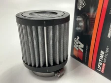 NO OIL - K&N RU-0155 Washable Clamp-On Air Filter - 1.5" Flange, 3" OD X 3" H