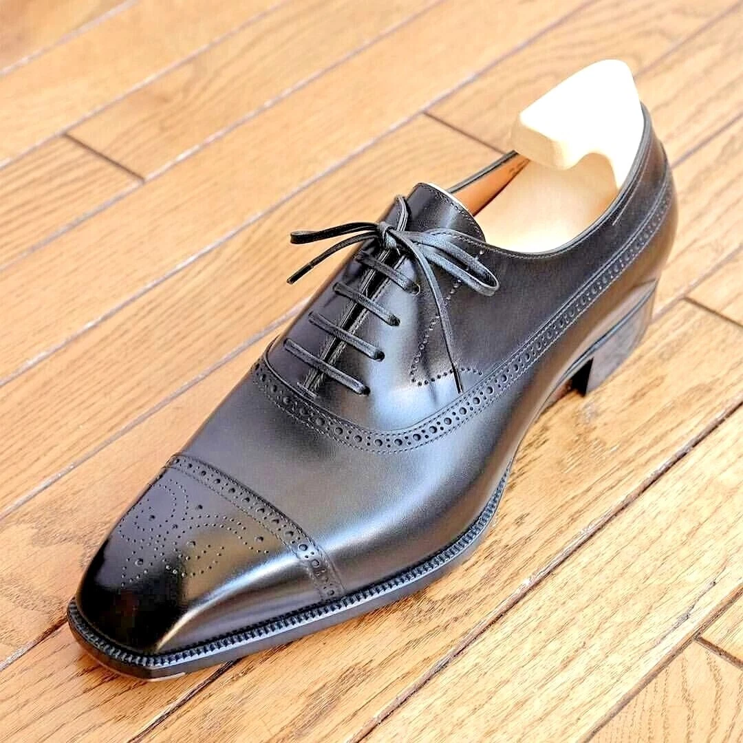 Men s Bespoke Leather Shoes Handmade Shoes Black