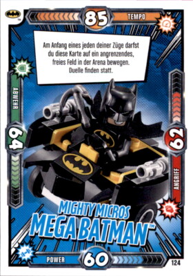 LEGO Batman Movie Karten Nr. 124 - Mighty Micros Mega Batman