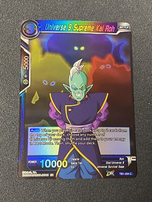 Universe 9 Supreme Kai Roh Foil TB1-034 C NM Dragon Ball Super Card Game | eBay Universe 9 Supreme Kai Roh Foil TB1-034 C NM Dragon Ball Super Card Game | eBay