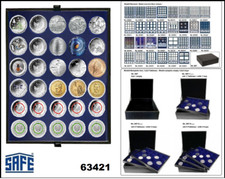 SAFE-63421-Nova-deluxe-M&uuml;nztableaus-LEFA-DESIGN-30-runde-F&auml;cher-34mm