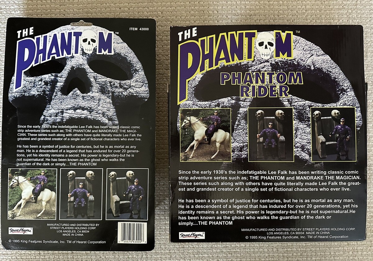The Phantom Action Figures 1995 Street Players - Lot Of 2 The Phantom Action Figures 1995 Street Players - Lot Of 2