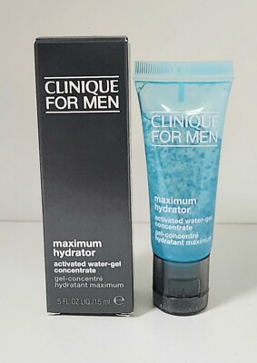 CLINIQUE FOR MEN MAXIMUM HYDRATOR ACTIVATED WATER-GEL CONCENTRATE .5 OZ / 15 ML