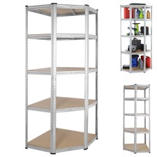 Étagère charge lourde 180x70x40cm 5 plateaux max. 875 kg étagère d'angle garage
