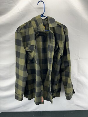 Dixxon Flannel Form and Function SIze Large Green/Black