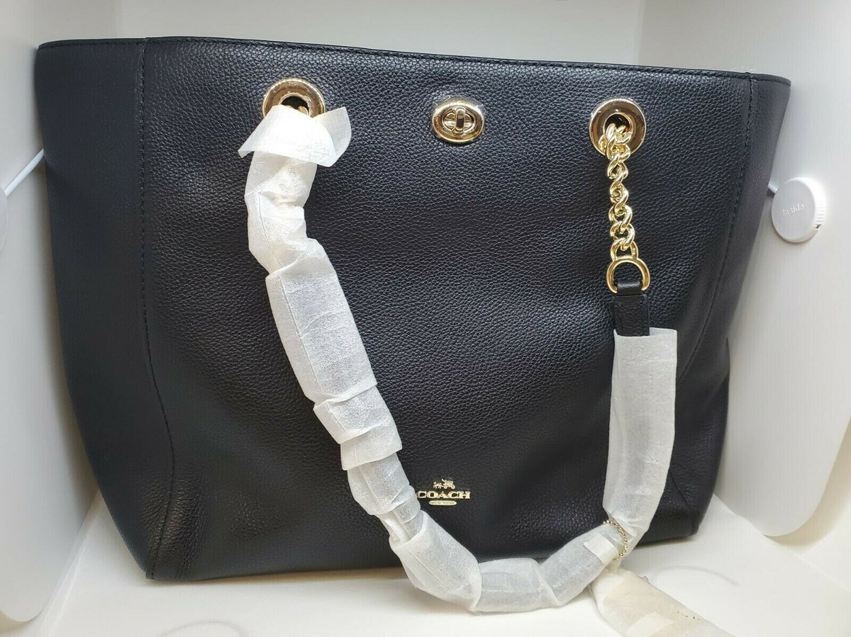 Coach 56830 black Leather tote bag NWT | eBay