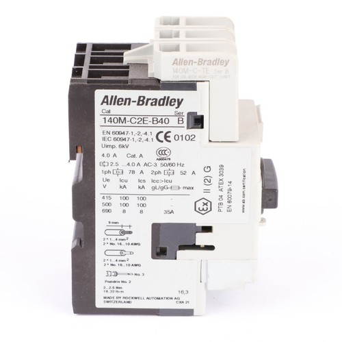 Allen Bradley 140M-C2E-B40 Ser. B Motor Circuit Breaker, 2.5-40.Amp, 115-575VAC - Picture 2 of 6