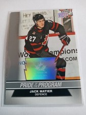 2023 Upper Deck Team Canada Juniors Jack Matier Pride Of The Program #77 Rookie