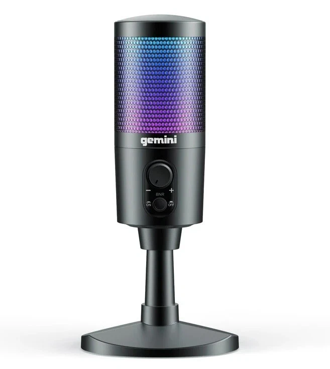 Gemini - GSM-100 - USB Digital Microphone With LED Lighting - Image 2 of 4