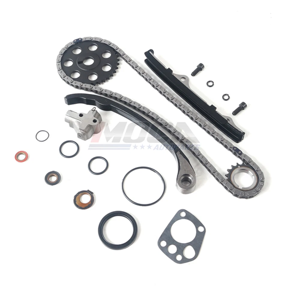 Комплект цепи ГРМ + масляный насос 2,4 л подходит для пикапа Nissan KA24E 240SX D21 1989-1997 годов выпуска - Изображение 2 из 4