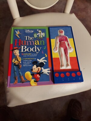 The Human Body (Disney Learning) Book And Human Body Lights Up.