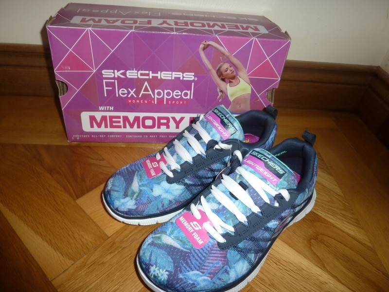 skechers floral trainers