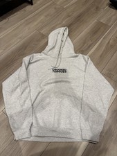 Vintage mens grey hoodie boxy 24 x 25  M/L