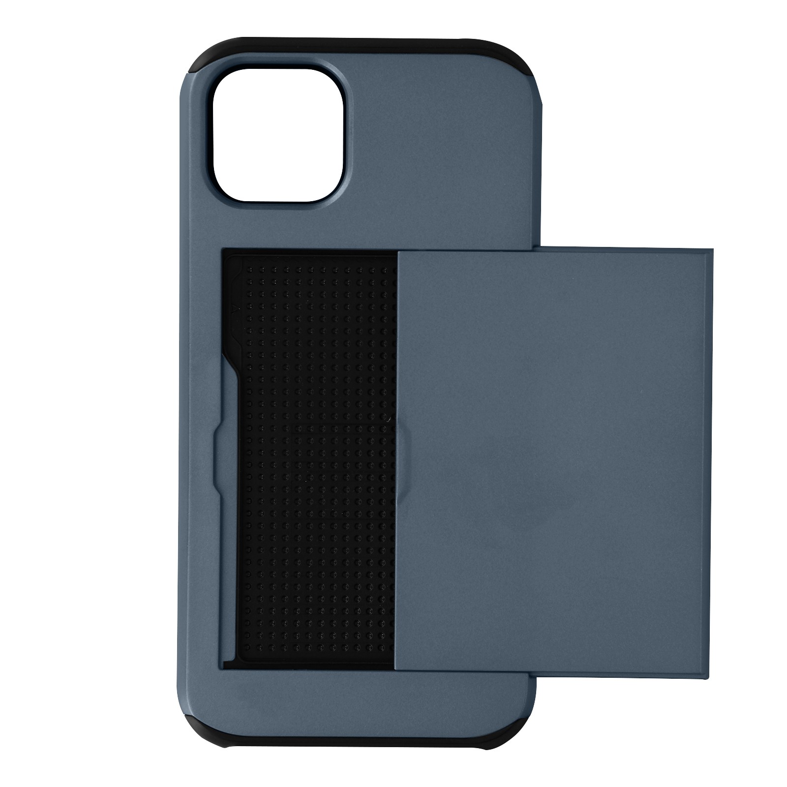 Coque iPhone 13 Mini Antichoc Bleu avec Compartiment Cartes Blindé