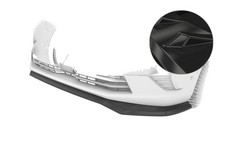 Cup Spoiler Lippe Front Schwert Glossy mit ABE für Opel Zafira Life CSL926-G