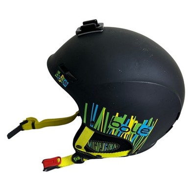 Bolle Switch Ski Snowboard Helmet Small 56cm Black Yellow w/Bag Excellent