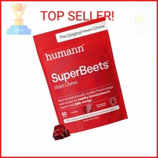 Humann SuperBeets Heart Chews, Pomegranate Berry Flavor, 60 Count