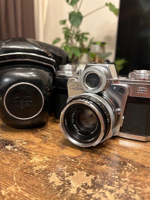 Exc+5】Zeiss ikon Contarex Bullseye 35mm Film Camera w/Planar 50mm