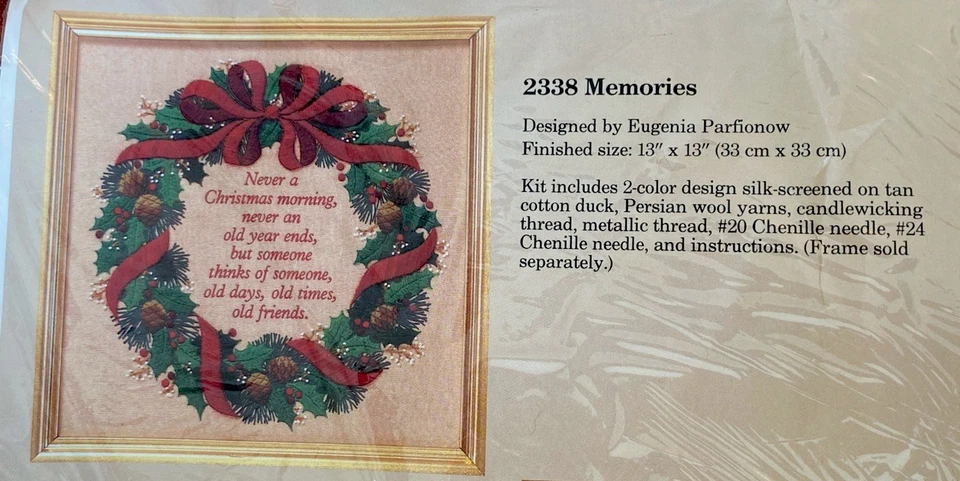 ВИНТАЖНЫЙ 1987 ВОСПОМИНАНИЯ ТВОРЧЕСКИЙ КРУГ НАБОР 2338 РУКОДЕЛИЕ ЗАПЕЧАТАННЫЙ РОЖДЕСТВО - Изображение 4 из 4