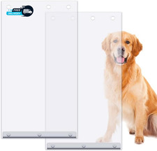 2 Pack XL Replacement Dog Door Flaps Clear Pet Door Replacement Flap