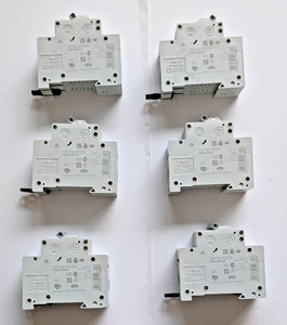 Lot of 6 Eaton PLS6-C16/2-MW Circuit Breaker