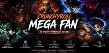 Crunchyroll Mega Fan | 12-Month 1 Year | Private Profile | LEGIT