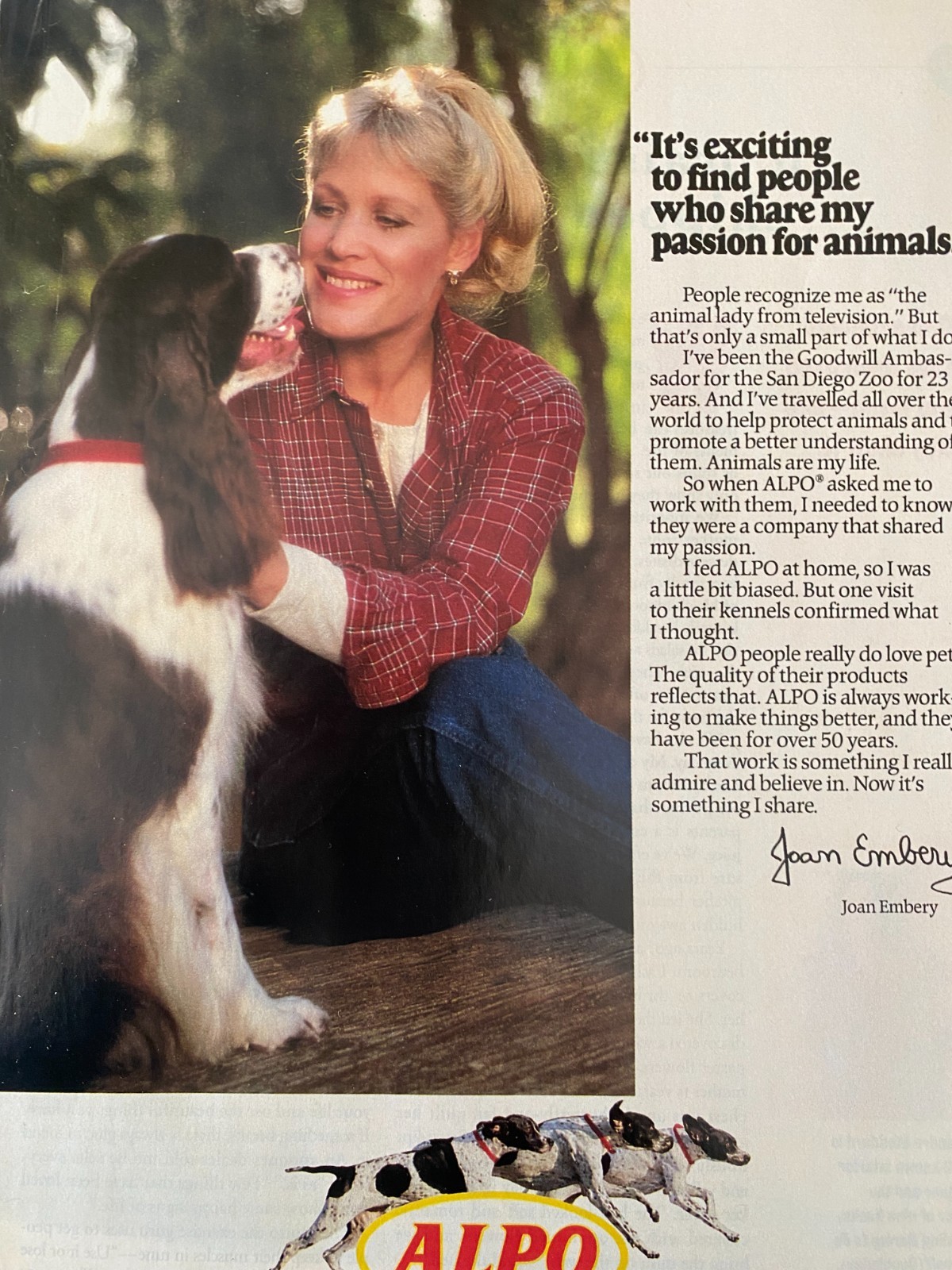 Alpo Dog Food, Full Page Vintage Print Ad