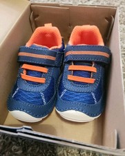 Stride Rite SM Jamie Toddler Sneaker Navy and Orange Size 4