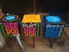 Needoh Bundle of 6-Swirl Berg, Nice Cube, Squeezza, Glow In Dark, Groovy Glob!  — photo 4