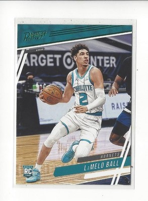 2020-21 Panini Chronicles Green #72 LaMelo Ball (Prestige) RC Rookie Hornets