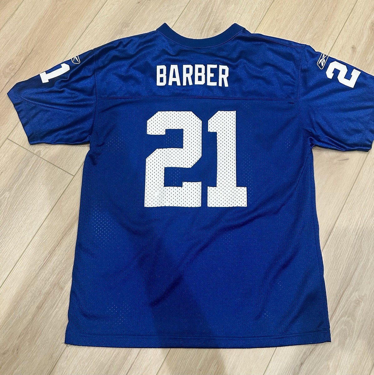 リーボック NFL ニューヨークジャイアンツ ティキバーバー レプリカユニ 公式 Reebok NFL New York Giants Tiki Barber No. 21 Jersey Sz XL | eBay