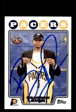 Signed Basketball Card Auto Brandon Rush 2008-09 Topps #208 Indiana Pacers