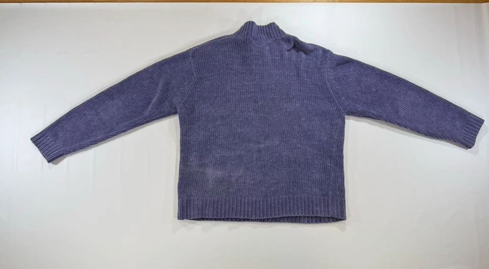 Rafaella 1/4 Cremallera Mujer’s Mediana Manga Larga Suéter Lila Púrpura Foto 2 de 4