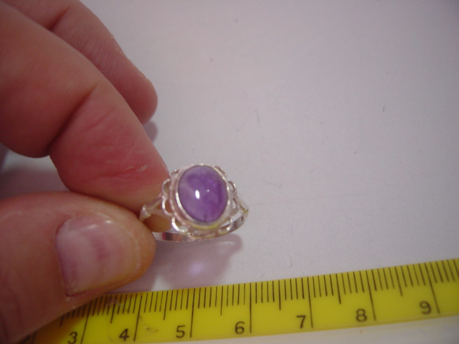 Vintage Solid sterling Silver Ring-SUPERB genuine… - image 9