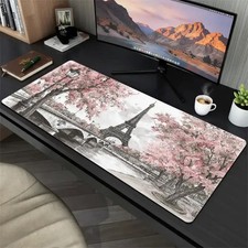 1 Mouse Pad, Watercolor Course Theme, French National Day Non-slip Mouse Pad,