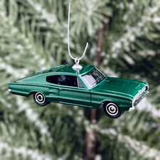1966 Dodge Charger Christmas Tree Ornament • Multiple Colors • Charger Gift