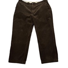 Polo Ralph Lauren Pants Mens 40x30 Brown Corduroy Straight Leg Wide Cotton