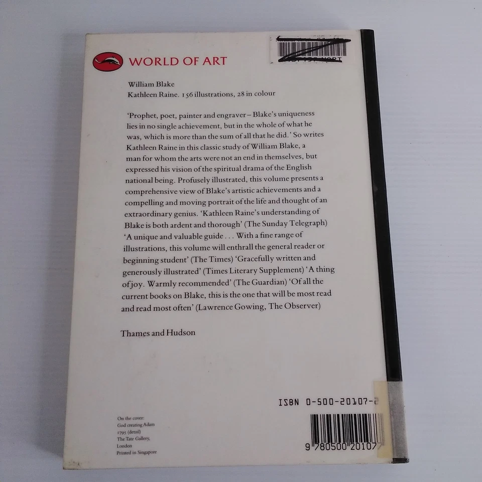William Blake by Kathleen Raine (Pb, 1996, Ex-Library) Art, Poetry, Painting - image 2 of 4