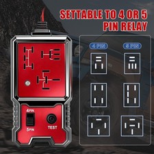 New Automotive Electronic Relay Car Relay Tester -45pin 12v Led Diagnostic Tool