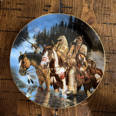 #ad Rare native American Lakota Rendezvous by Michael Gentry Plate # 1122A $12.00